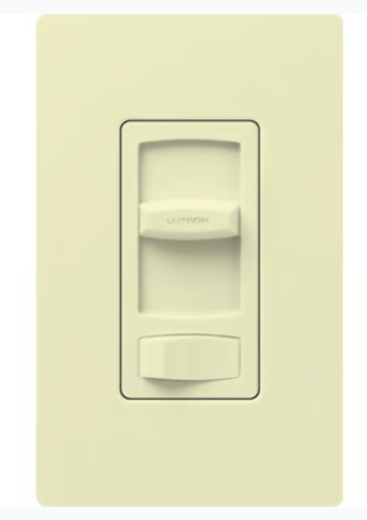 Lutron CTELV-303P-AL Skylark Contour LED+ Dimmer, 300W 1 Pole 3-way Dimmer Switch, Almond Finish