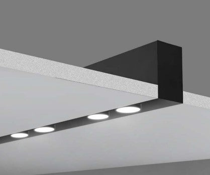 Eurofase Lighting CTMLSK-S-20-01 160W Construct Trimless Recessed Mount Kits, Black, Straight Shape