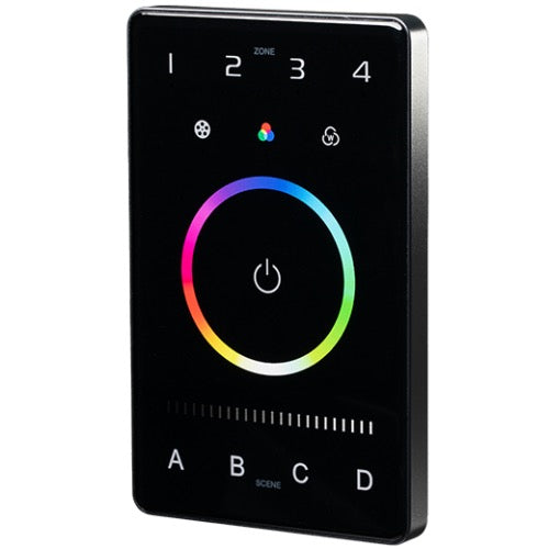 American Lighting CTRLW-DMXB-RGBW-4Z Wall Mount DMX RGBW Control Touch Panel