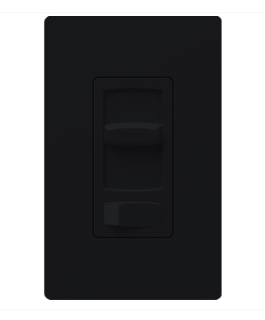 Lutron CTRP-253P-BL Skylark Contour Reverse-phase Elv Dimmer For Led/inc/hal/cfl -  Black Finish