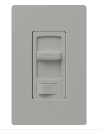 Lutron CTRP-253P-GR Skylark Contour Reverse-phase Elv Dimmer For Led/inc/hal/cfl -  Gray Finish