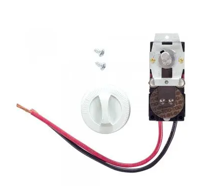 Cadet CTT1W White, Built-In Single Pole Thermostat for Com-Pak Wall Heater, 22A