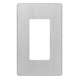 Lutron CW-1-SS Claro Screw less Designer Wall Plate W/One Gang, Stainless Finish