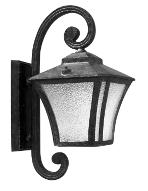 Dabmar Lighting GM210-L6-30K-B Cast Aluminium Wall Fixture E26 LED, Voltage 120V, Color Temperature 3000K, Black Finish