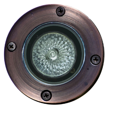 Dabmar Lighting LV25-L4-RGBW-WBS Brass In-Ground Well Light 2-Pin LED, Wattage 4W, Voltage 12V, Multi-Color Temperature, Weathered Brass Finish
