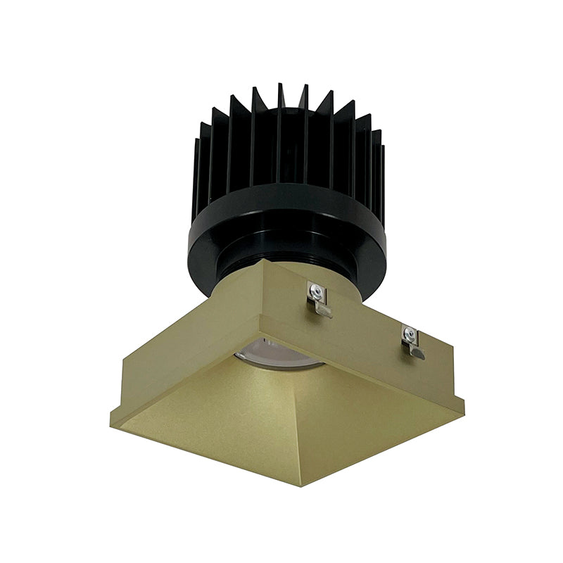 Nora Lighting NIO-4PSTLNDCCDXCH/HL 4" Iolite PLUS Square Recessed Trim Less Downlight - CCT: Comfort Dim (3000K-2000K) - Finish: Champagne Haze