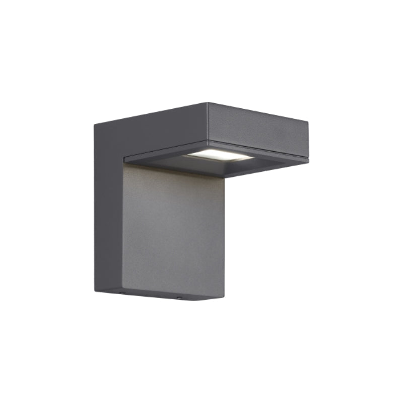 Visual Comfort Architectural 700OWTAG8306DHUNVSLFSP Modern 6" Taag LED Outdoor Wall Light With In Line Fuse /Surge Protection  - CCT : 3000K - Lens: Clear - Finish: Charcoal