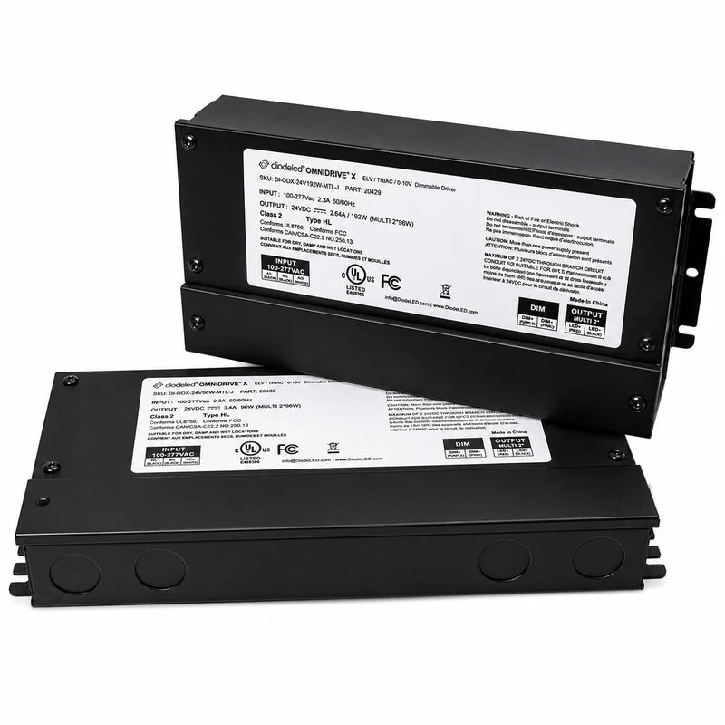 Diode LED DI-ODX-24V192W-MT-J Omni drive X Multi-Tap Dimmable LED Driver - Wattage: 192W