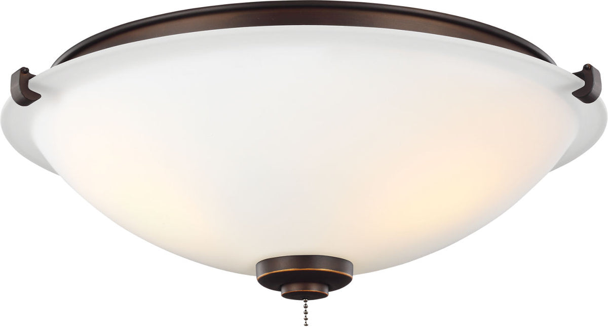 Generation Lighting MC247RB Universal Light Kits 3 light Roman Bronze light kit with matte opal glass