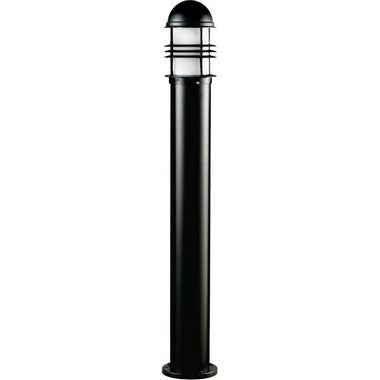 Dabmar Lighting D3200-B Powder Coated Cast Aluminum Bollard, Black Finish