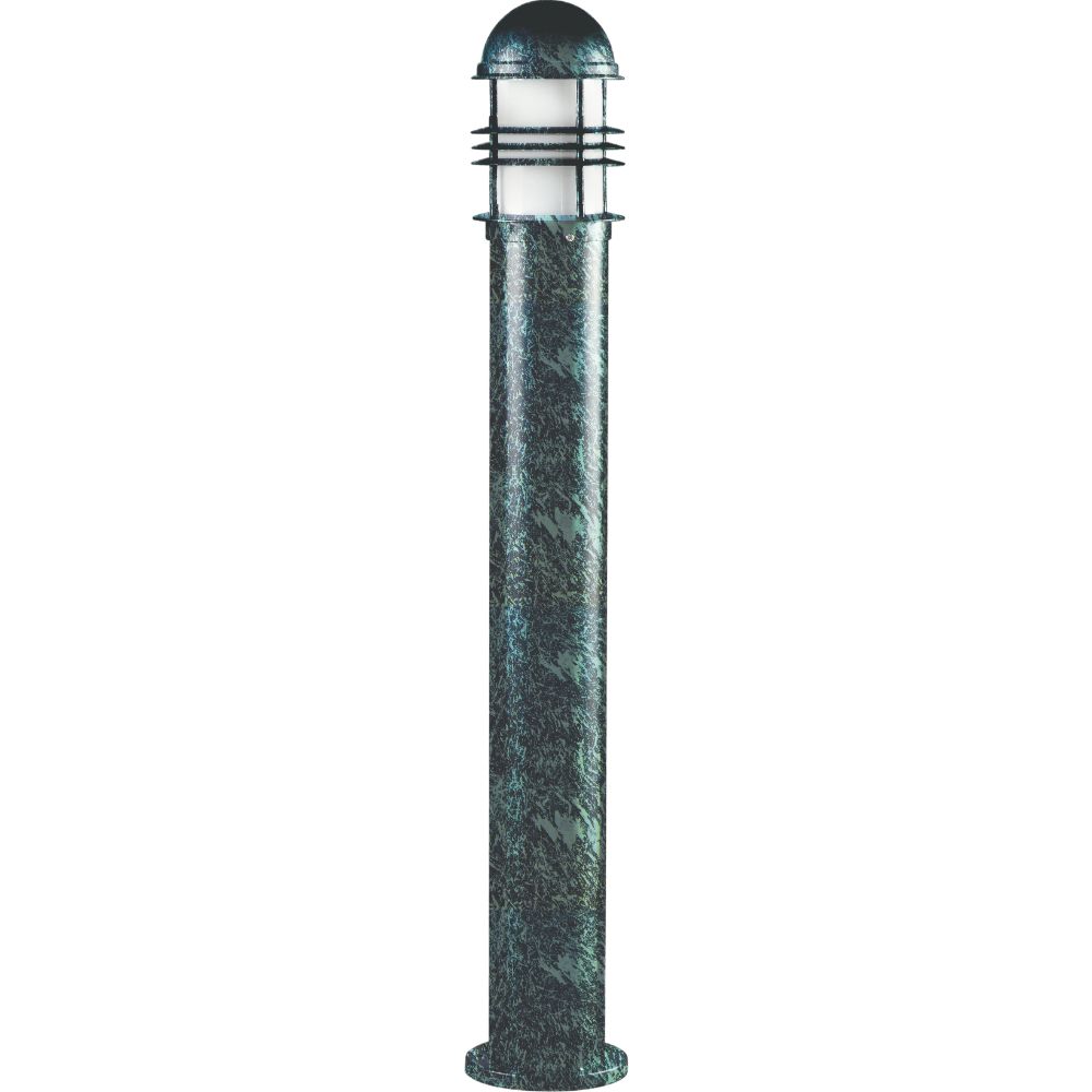 Dabmar Lighting D3200-L12-30K-VG LED Cast Aluminum Bollard Open Cage Light, 120-277V, G24, Wattage: 12W, Color Temperature 3000K, Verde Green Finish