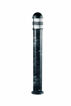 Dabmar Lighting D3200-VG Cast Aluminum Bollard Open Cage, E26, Verde Green Finish