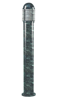 Dabmar Lighting D3300-L20-30K-VG Cast Aluminum Bollard Caged, Color Temperature 3000K, G24, Verde Green Finish