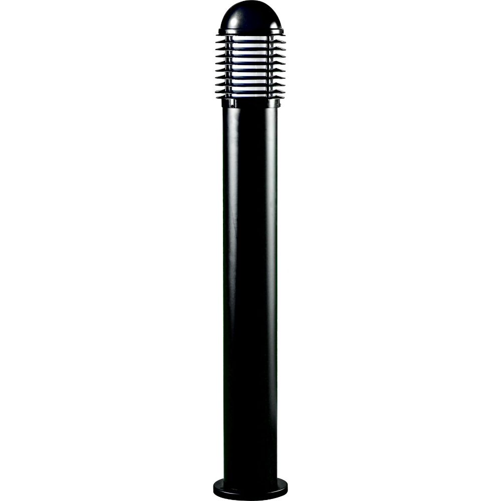 Dabmar Lighting D3300-L6-RGBW-B LED Cast Aluminum Bollard Caged Light, 120V, E26, Wattage: 6W, Color Temperature RGBW, Black Finish