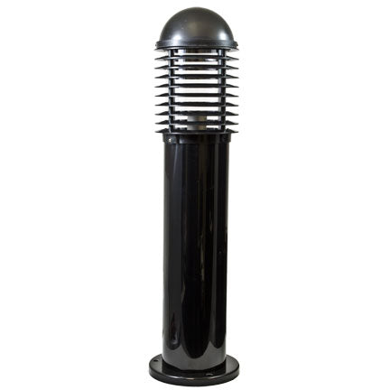 Dabmar Lighting D3385-B LED 24" Heavy Duty PVC Bollard Incadenscent Light, 120 Volts, Black Finish