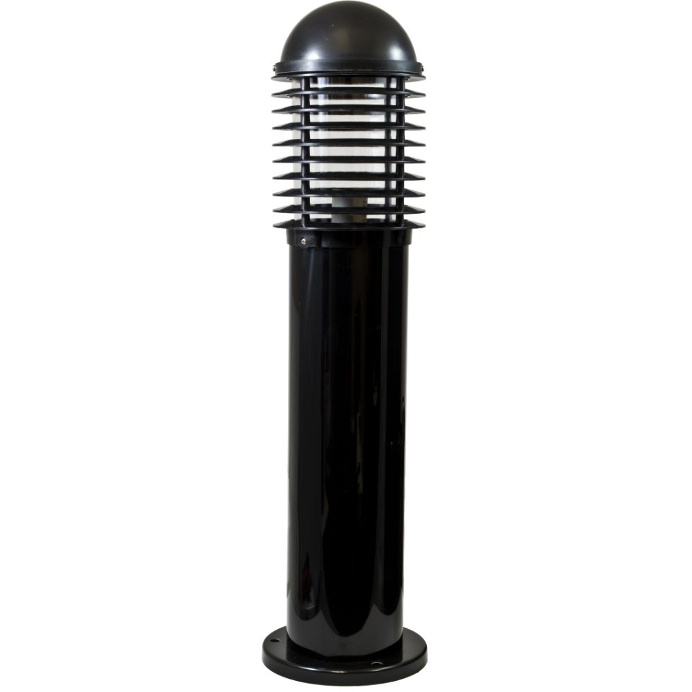 Dabmar Lighting D3385-L12-50K-B LED Mini Bollard Caged 120V-277V, G24, Wattage 12W, Color Temperature 5000K, Black Finish
