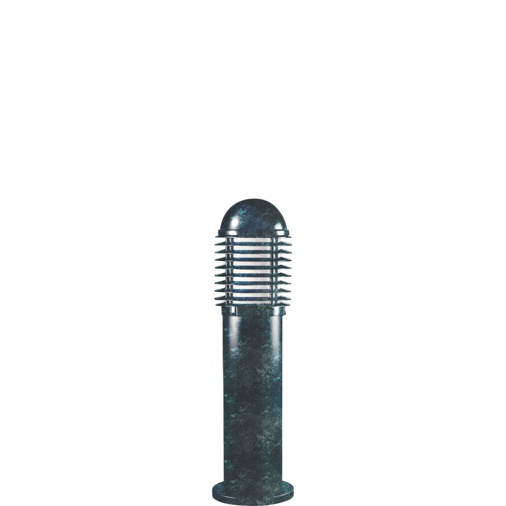 Dabmar Lighting D3390-L12-30K-VG LED Cast Aluminum Mini Bollard Caged Light, 120V-277, G24,Color Temperature 3000k, Wattage 12W, Verde Green Finish