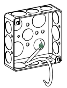 ORBIT D4SB-50-PT 4" Square 1-1/2" Galvanized Drawn Deep Box