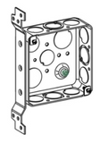 ORBIT D4SB-CKO-FB 4" Drawn Square 1-1/2" Galvanized Deep CKO Box