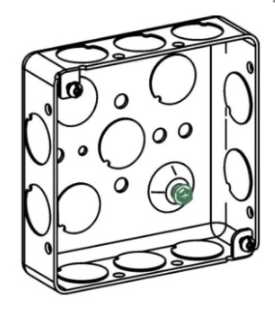 ORBIT D5SDB-CKO 5S 4" Drawn Square 2-1/8" Galvanized Deep Box
