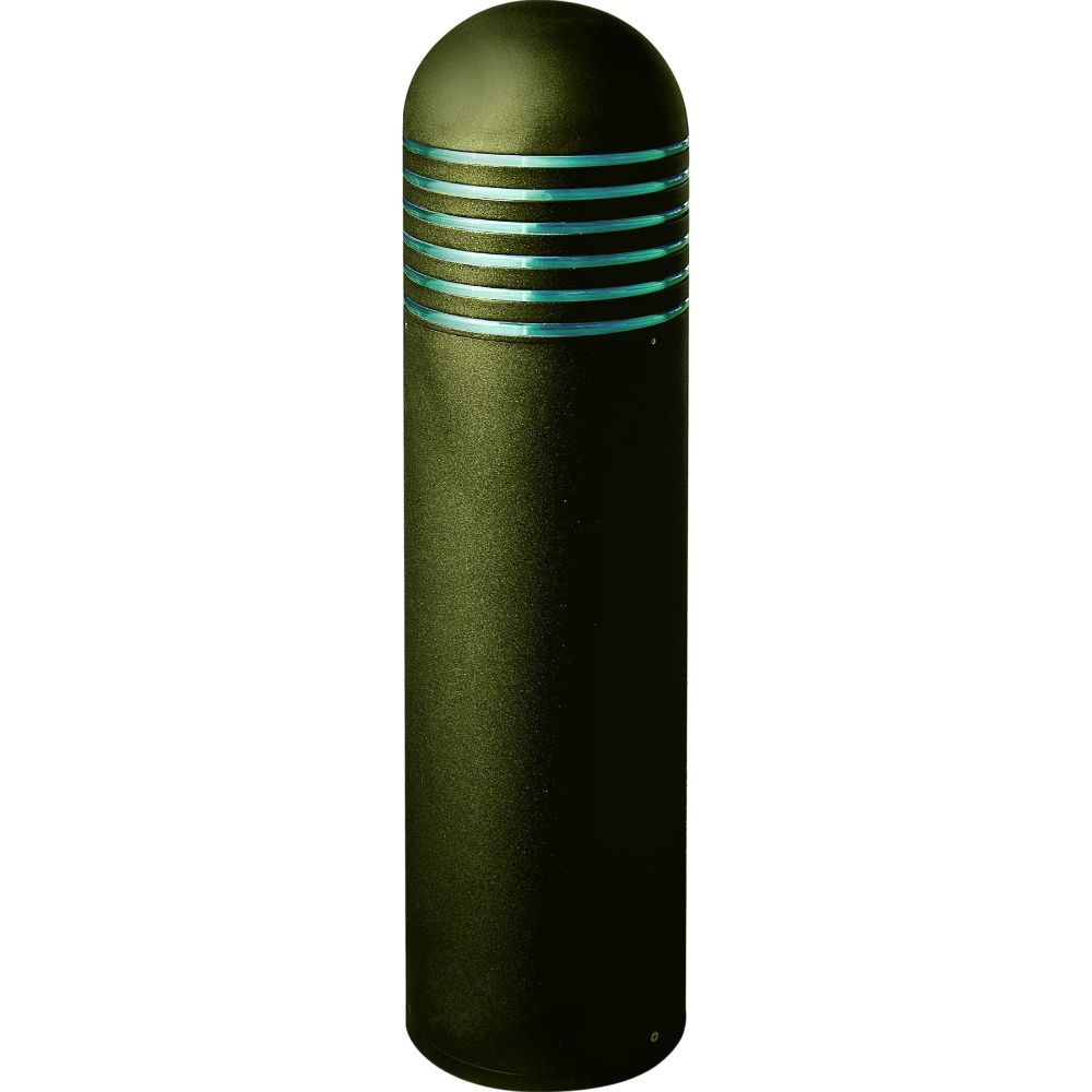 Dabmar Lighting D500-L20-50K-BZ LED Steel Bollard Shuttered Light, 120-277V, G24, Wattage 20W, Color Temperature 5000K, Bronze Finish
