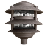Dabmar Lighting D5000-L9-40K-BZ Cast Aluminum Pagoda 3-Tier 1/2