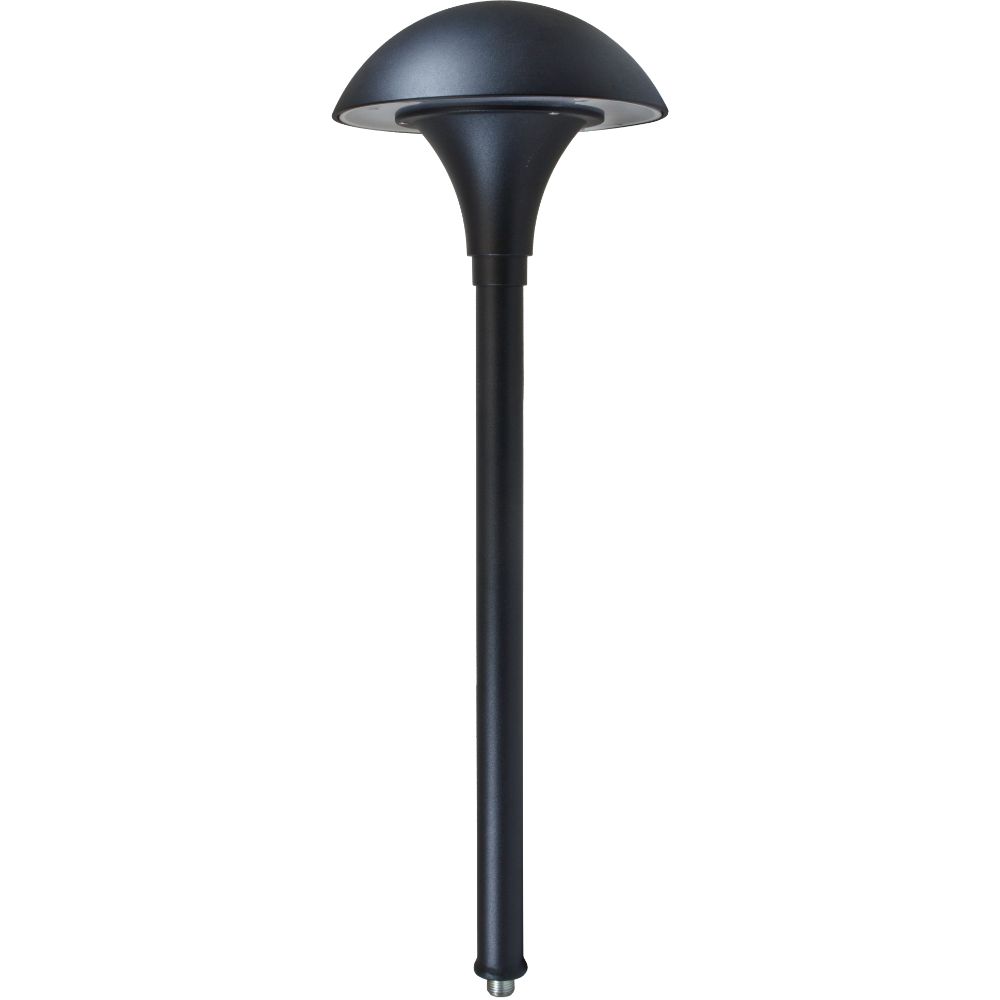 Dabmar Lighting D5606-LB6-40K-B  LED Cast Aluminum Large Top Mushroom Path Light, 120V, Wattage 6W, Color Temperature 4000K, Black Finish
