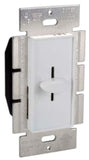 Orbit D600-W Slide Dimmer Single Pole, White Finish