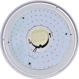 Dabmar Lighting D6410-LB20-MULT-W Steel Surface Mounted Dome Ceiling Fixture, Multi-Color Temperature, White Finish