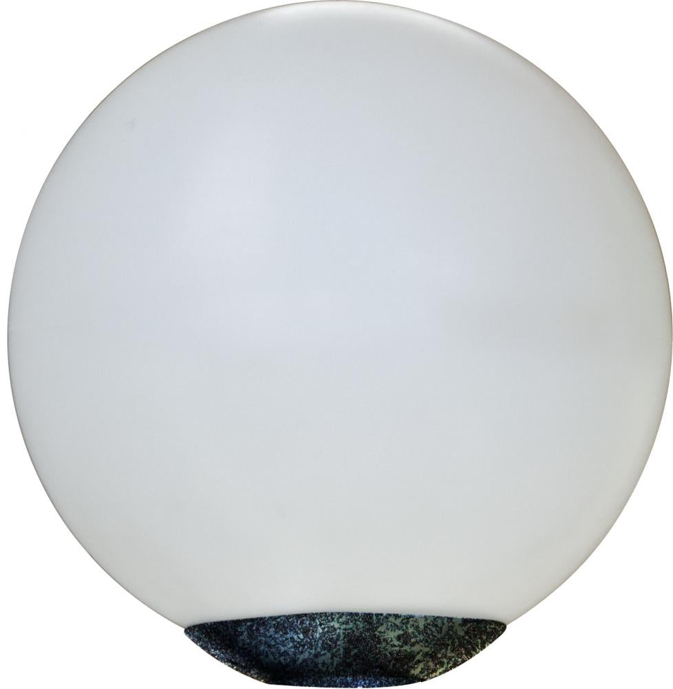 Dabmar Lighting D7000-L20-50K-VG 12 in. G24 LED Cast Aluminium Globe Post Light Top Fixture, Wattage 20W, Color Temperature 50K, 120V-277V, Verde Green