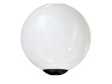 Dabmar Lighting D7016-L18-30K-B Cast Aluminum 16" Globe Post Top Fixture, E26, Color Temperature 3000K, Black Finish