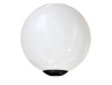 Dabmar Lighting D7016-L12-RGBW-B Cast Aluminum 16" Globe Post Top Fixture, E26, Color Temperature RGBW, Black Finish