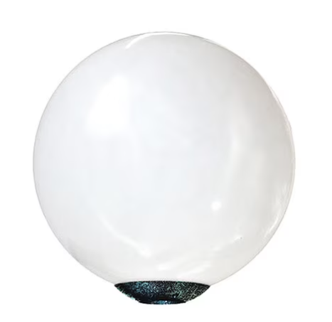 Dabmar Lighting D7016-L30-65K-VG Cast Aluminum 16" Globe Post Top Fixture, E26, Color Temperature 6500K, Verde Green Finish