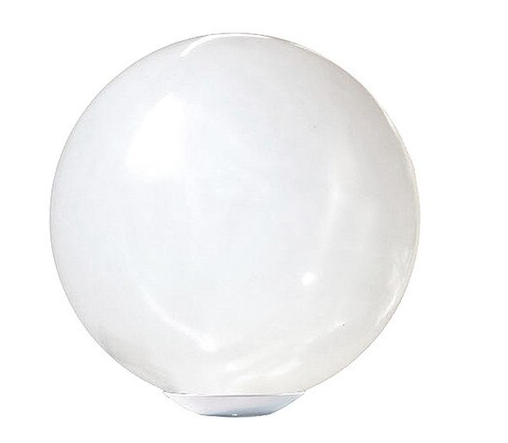 Dabmar Lighting D7016-L12-RGBW-W Cast Aluminum 16" Globe Post Top Fixture, E26, Color Temperature RGBW, White Finish