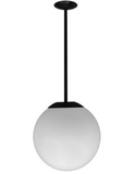 Dabmar Lighting D7501-18-B 16" Ceiling Globe Fixture, Voltage 120V, E26, Wattage 1500W, Finish Black