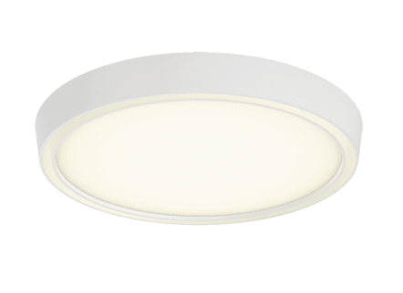 DALS Lighting CFR12-3K-WH 12 Inch Bloom Wide Dual Light LED Flush Mount Ceiling Fixture, Color Temperature 3000K,  Lumens 1570Lm,  White Finish