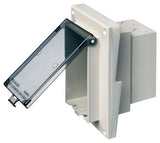 Arlington DBVR131C Vertical Recessed Weatherproof-In-Use Box FOR 1/4", 1-Gang, Clear Cover