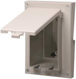 Arlington DBVR151W Vertical Retrofit Siding Box, 5/8" Lap, White Finish