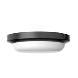 AFX Lighting DEAW08LAJENBK Dean 8 Inch CCT LED Outdoor Flush Mount In Black With White Polycarbonate Diffuser