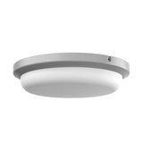 AFX Lighting DEAW11LAJENTG Dean 11 Inch CCT LED Outdoor Flush Mount In Textured Grey With White Polycarbonate Diffuser