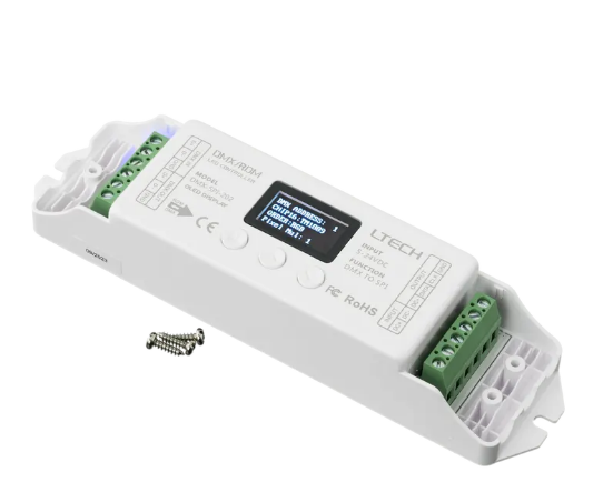 American Lighting DEC-DMX-SPI SPI Decoder, 5–24V DC Input Power Range for LED Lighting Control