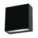 AFX Lighting DEXW060612L30MVBK Dexter 6 Inch Tall LED Outdoor Wall Sconce In Black With Clear Acrylic Diffuser