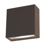 AFX Lighting DEXW060612L30MVBZ Dexter 6 Inch Tall LED Outdoor Wall Sconce In Bronze With Clear Acrylic Diffuser