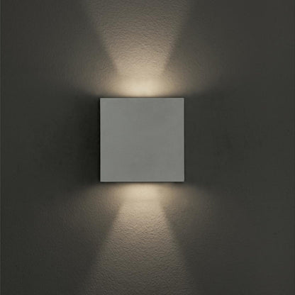 AFX Lighting DEXW060612L30MVWH Dexter 6 Inch Tall LED Outdoor Wall Sconce In White With Clear Acrylic Diffuser