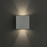 AFX Lighting DEXW060612L30MVWH Dexter 6 Inch Tall LED Outdoor Wall Sconce In White With Clear Acrylic Diffuser