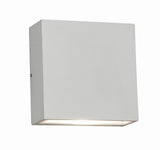 AFX Lighting DEXW060624L30MVWH Dexter 6 Inch Tall LED Outdoor Wall Sconce In White With Clear Acrylic Diffuser