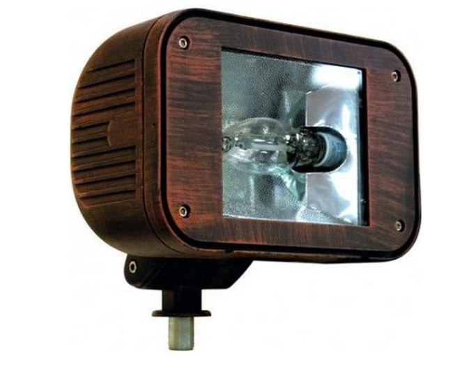 Dabmar Lighting DF1923-BZ Powder Coated Cast Aluminum Flood Light Fixture, 150HPS/Med, Wattage 150W, Voltage 120V