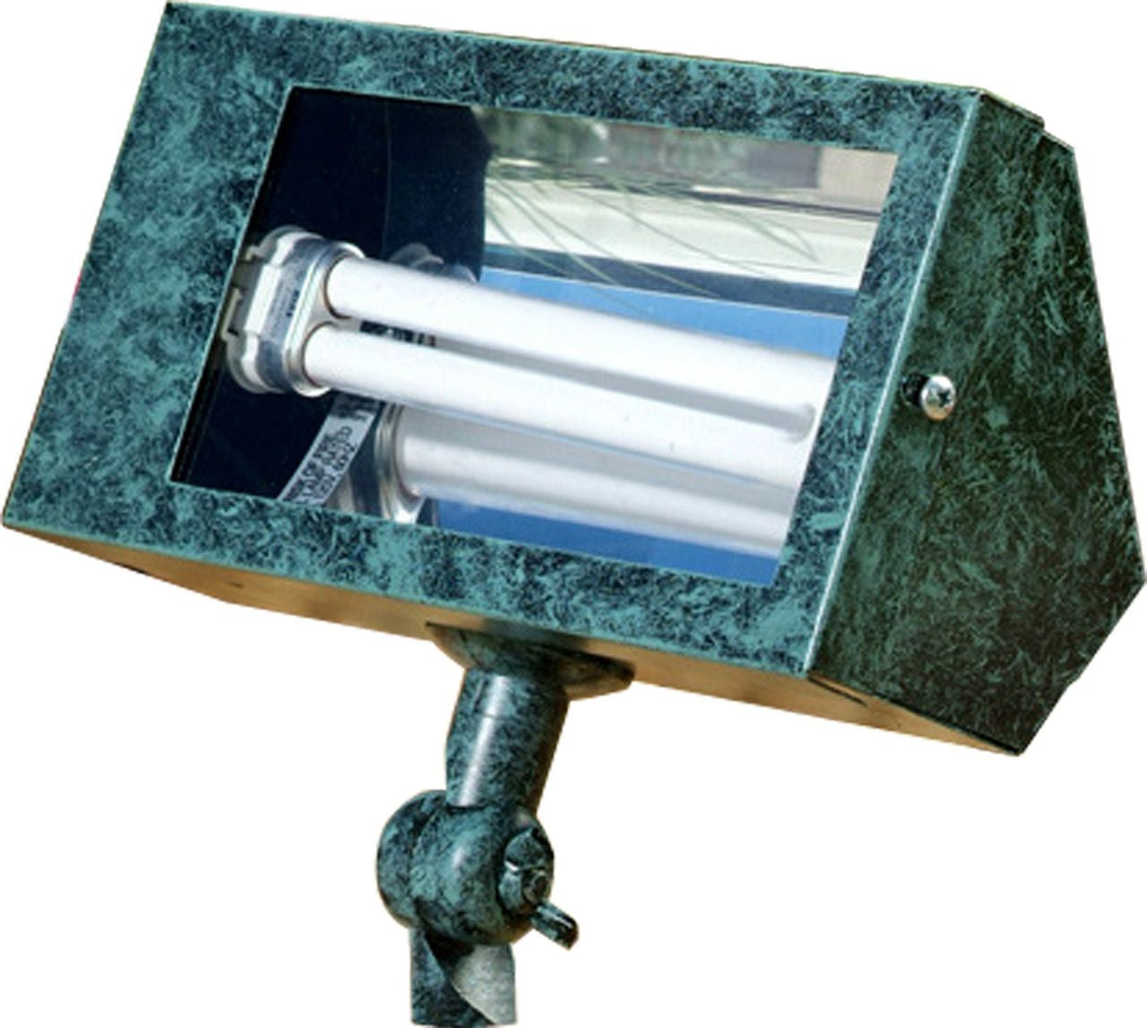 Dabmar Lighting DF5600-VG Solid Brass Area Flood Light, Verde Green, 120 Voltage, Wattage 13 Watts