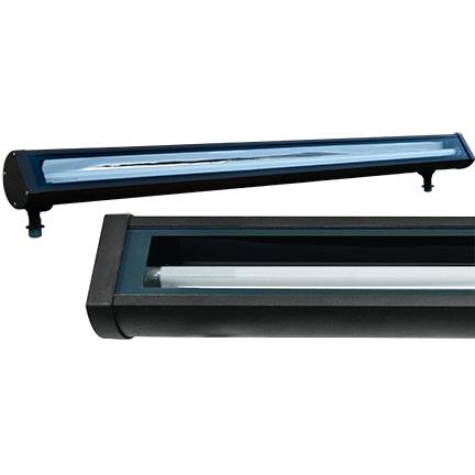 Dabmar Lighting DF9402-B LED 47.65" Flourescent Linear Flood and Sign Light Fixture, F28T5, 120 Volts, Black Finish