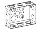Orbit DHB-3 Drawn Galvanized Handy Box, 3 -Gang, 3 -Outlet, 2-1/8" Deep